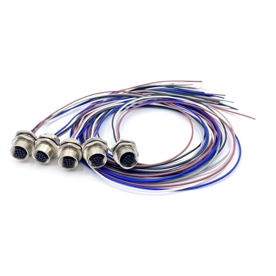 Датчик 1.64Ft M12 5 Pin a Code Female Connector Cable, IP67 Waterproof Front Mou