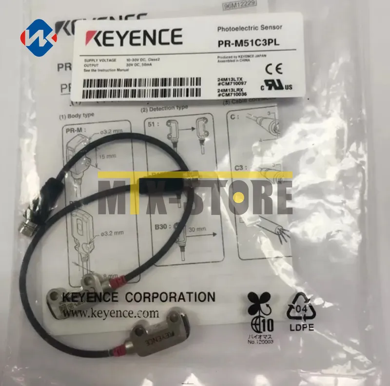 Фотоэлектрический датчик KEYENCE PR-M51C3PL Photoelectric Sensor