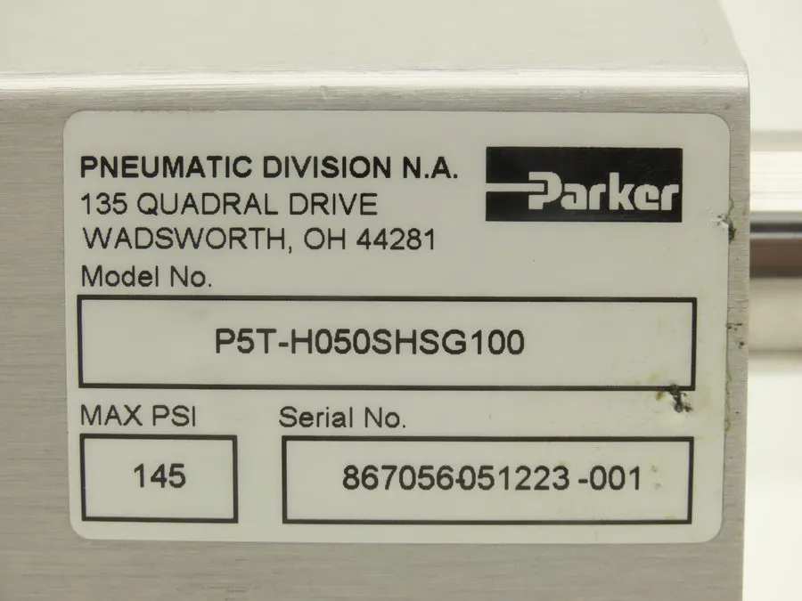 Пневмоцилиндр Parker P5T-H050SHSG100 Pneumatic Guided Cylinder 50mm Bore 100mm S