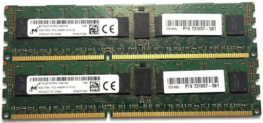 Модуль памяти x Samsung 8GB DDR3-1866 ECC RDIMM HP 731657-581 Server RAM...SBIN