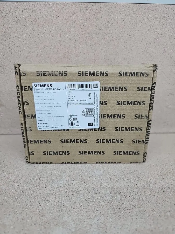 Автоматический выключатель Siemens 3VA4111-4ED24-0AA0 2Pole 110 Amp 3VA4 480V 25 — фото лота 1