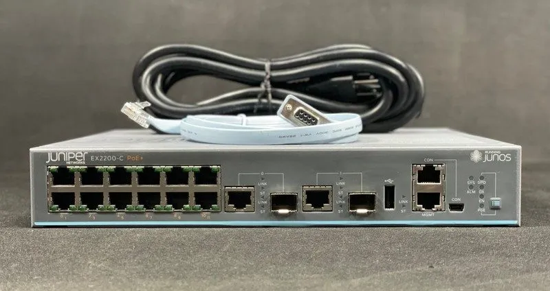 Коммутатор Juniper EX2200-C-12P-2G 12-Port PoE+ Compact Managed Switch