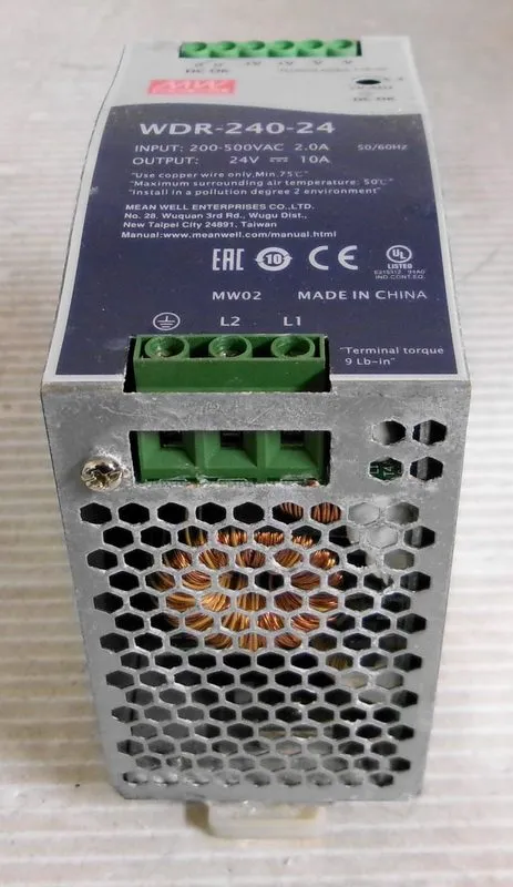 Блок питания MEAN WELL WDR-240-24 240W 24V 10A DIN Rail Industrial Power Supply