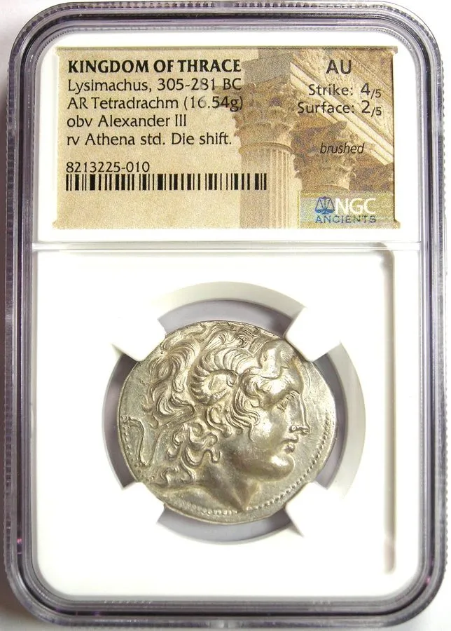 Лабораторный прибор Thrace Lysimachus AR Tetradrachm Lysimachos Coin 305-281 BC  — фото лота 1