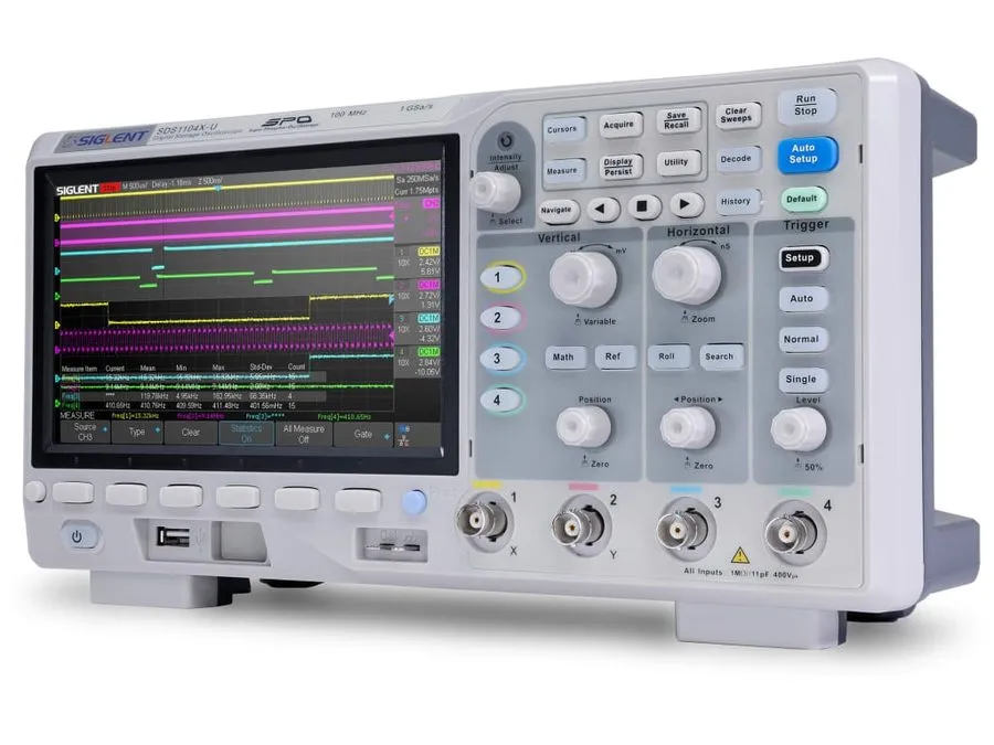 Осциллограф Siglent SDS1104X-U 100 MHz / 4 Channel Digital Oscilloscope — фото лота 1