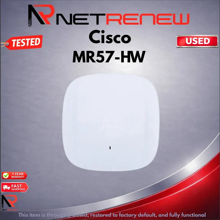 Точка доступа Wi-Fi Cisco Meraki MR57-HW 802.11aX DC/PoE Wireless Access Point