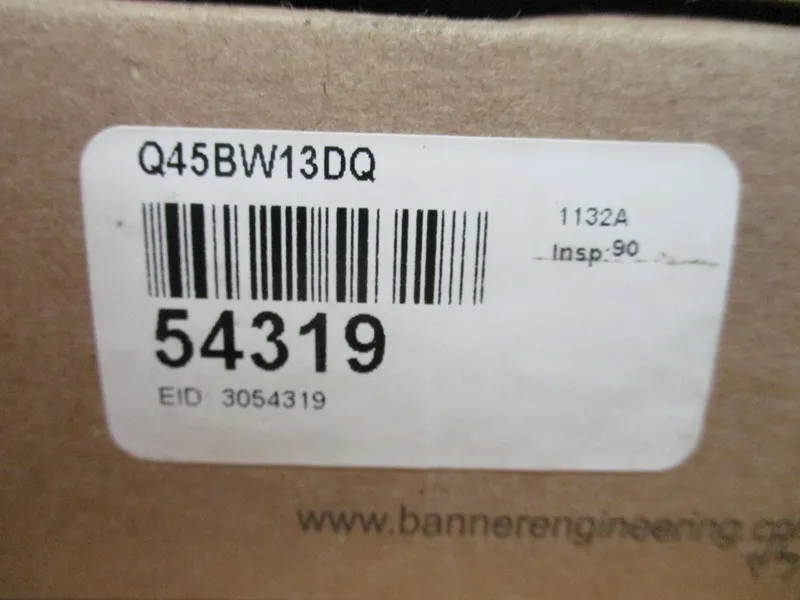 Фотоэлектрический датчик BANNER Q45BW13DQ PHOTOELECTRIC SENSOR 24-250VAC 50/60hz