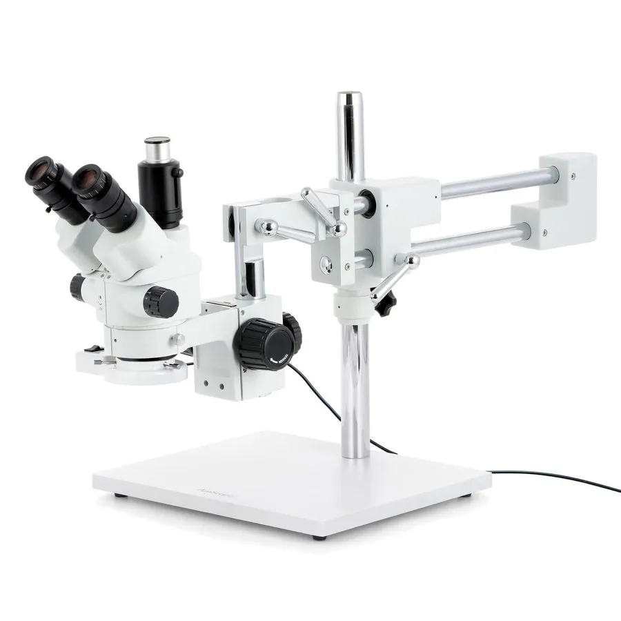 Микроскоп 3.5X-45X Simul-Focal Stereo Zoom Microscope + 30W Dual LED Light + 1.3