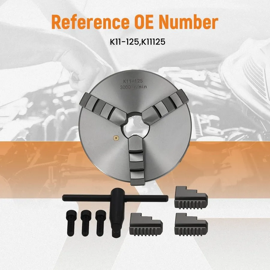 Режущий инструмент 3-Jaw Self-Centering Lathe Chuck 125mm K11-125