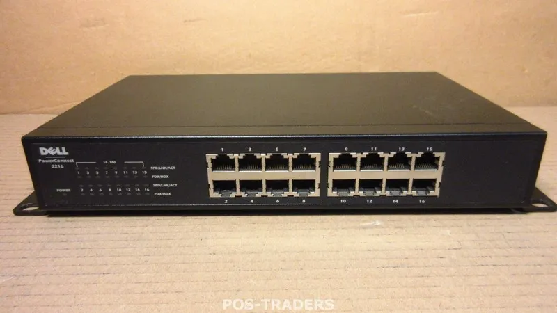 Коммутатор Dell PowerConnect 2216 16x Ports 10/100 RJ-45 Rackmountable Network S