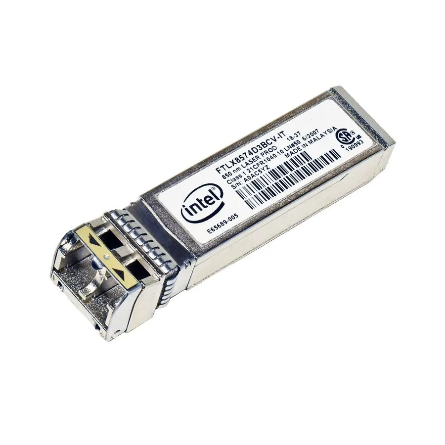 Трансивер Intel FTLX8574D3BCV-IT E65689-005 0XYD50 10G SFP+SR 850nm LC Transceiv