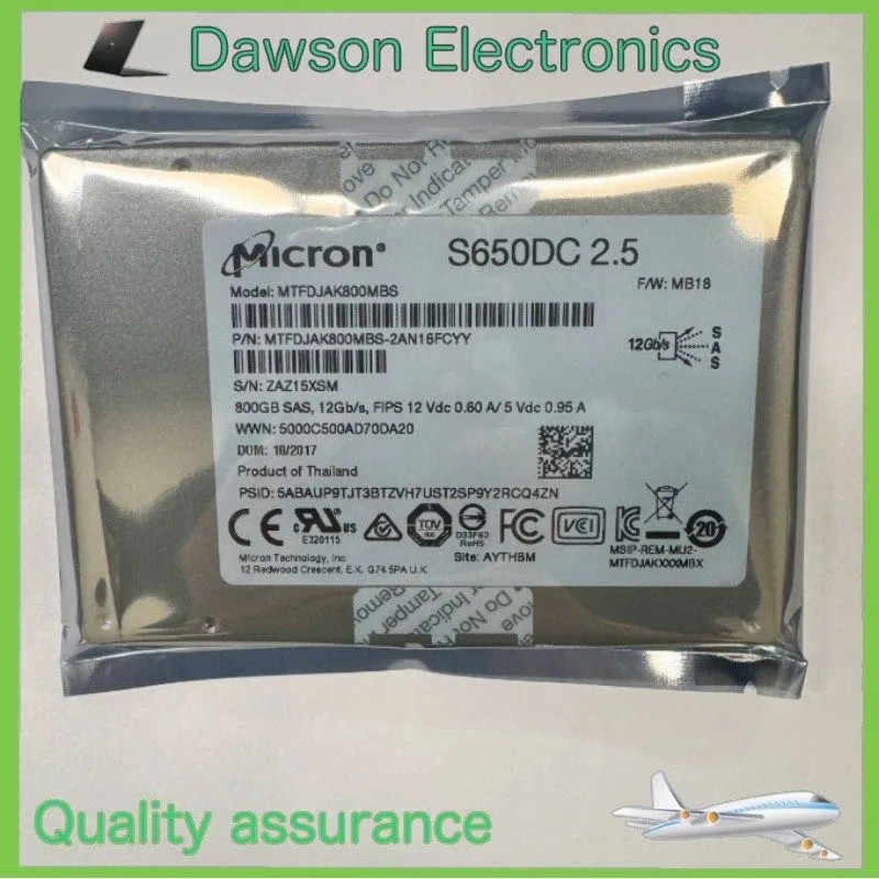 SSD-накопитель Micron S650DC 800GB (SAS) 12Gb/s MTFDJAK800MBS 2.5" SSD Low Hours