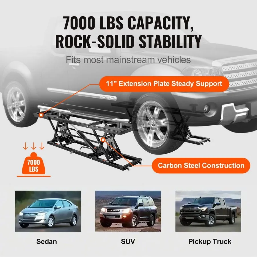 Автоподъёмник OMT 7000lb Portable Car Lift with 26.8" Max Height Auto Lock Remot