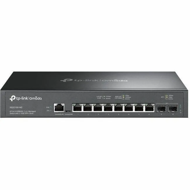 Коммутатор TP-Link SG3210X-M2 Omada 8-Port 2.5Gbps L2+ Managed Switch 2 10GE SFP