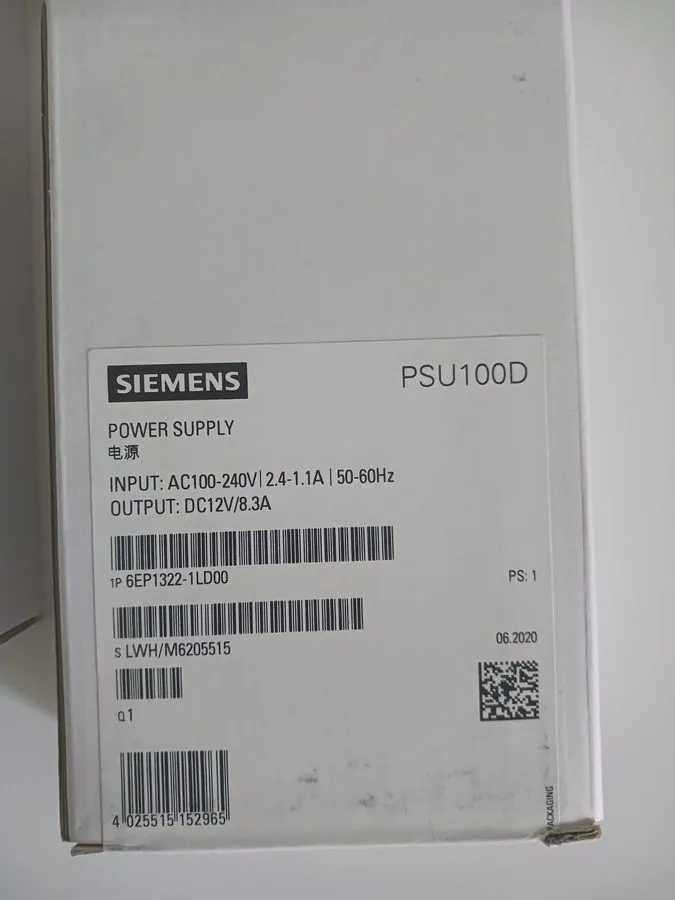 Блок питания Siemens SITOP PSU100D 12 Volt Direct Current, 8.3 Amp Power Supply — фото лота 1