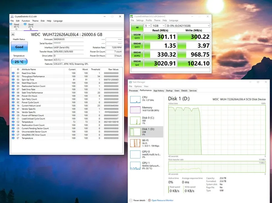 Жёсткий диск WD WUH722626ALE6L4 Ultrastar DC HC590 26TB 7.2K SATA 6Gbps 512MB 3.