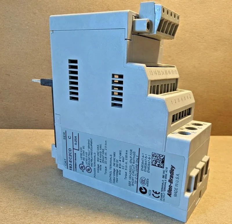Реле AB 193-EC2CD Solid State Overload Relay 5-25A — фото лота 3