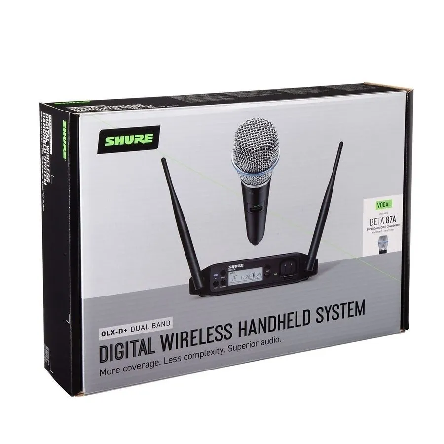 Радиосистема Shure GLXD24+/B87A Digital Dual-Band Wireless Rechargeable Micropho — фото лота 1