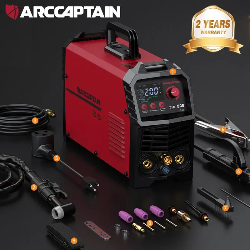 Силовой модуль IGBT 200A AC/DC TIG Welder with Pulse 110V/220V Aluminum Welder w