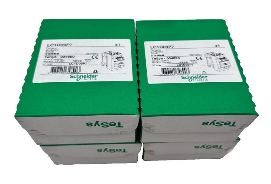Контактор SCHNEIDER ELECTRIC LC1D09P7 TESYS D CONTACTOR 9A 3-POLE 230V AC COIL 4