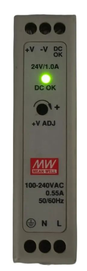 Блок питания Mean Well MDR-20-24 DIN Rail Power Supply 100-240V AC to 24V DC 1A 