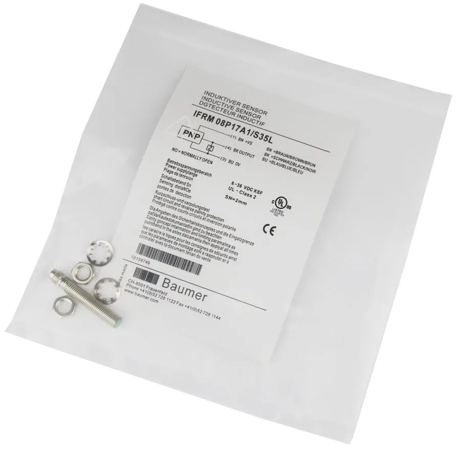 Датчик приближения Baumer IFRM 08P17A1/S35L 10-30 VDC Inductive Proximity Sensor