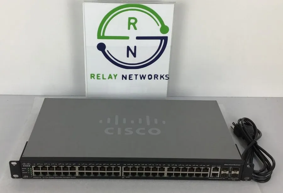 Коммутатор Cisco SG500-52-K9 48x 1GB RJ45 4x Combo (2x 1GB 2x 1GE/5GE SFP)