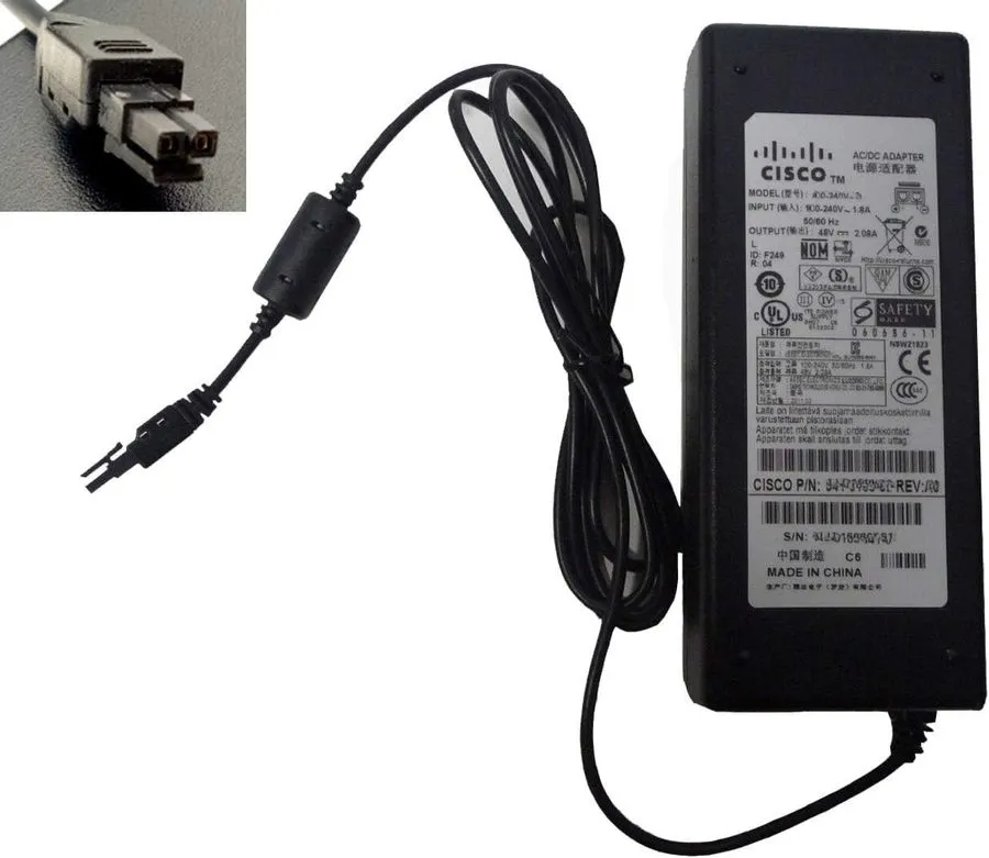 Блок питания Cisco AD10048P3 48V AC Power Supply Adapter 341-0183 with Power Cor