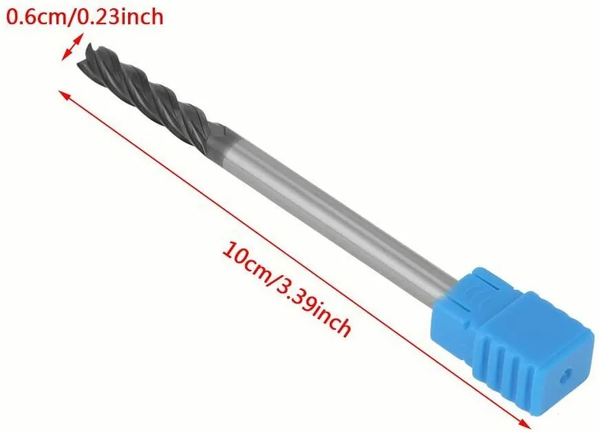 Оборудование ЧПУ HRC45 2.5mm CNC Carbide End Mill 4-Fulte Mill Cutter,Tungsten E — фото лота 2