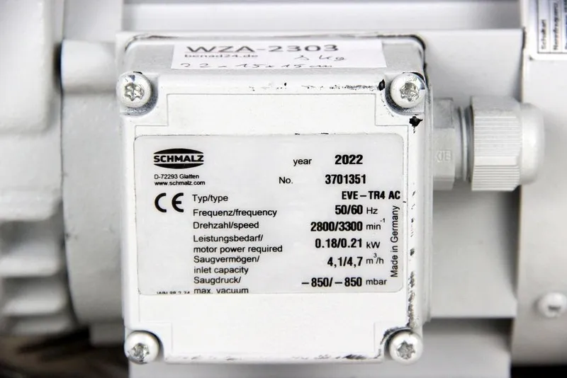 Насос SCHMALZ EVE-TR4 AC Vacuum Pump 0.21 kW -850 mbar
