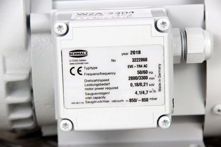 Насос SCHMALZ EVE-TR4 AC Vacuum Pump 0.21 kW -850 mbar — фото лота 1