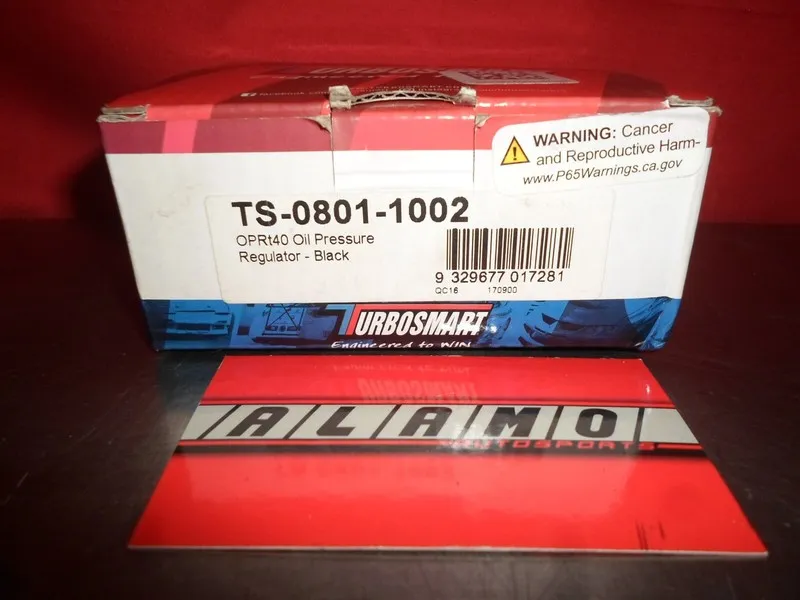 Трубопроводная арматура Turbosmart OPR Turbo Oil Pressure Regulator T40 40psi Bl — фото лота 1