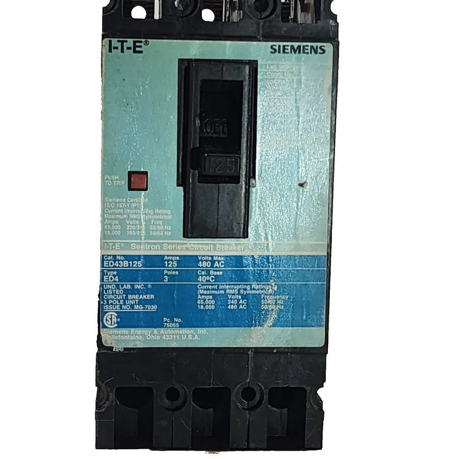 Автоматический выключатель Siemens Sentron Series 3 pole circuit breaker 125A 48