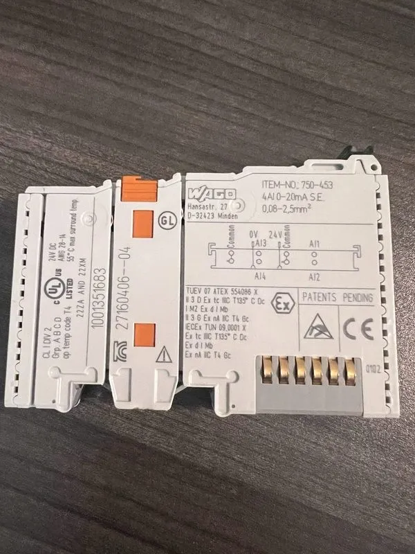 Модуль ввода-вывода WAGO 750-453 Analog Input Module 24V DC