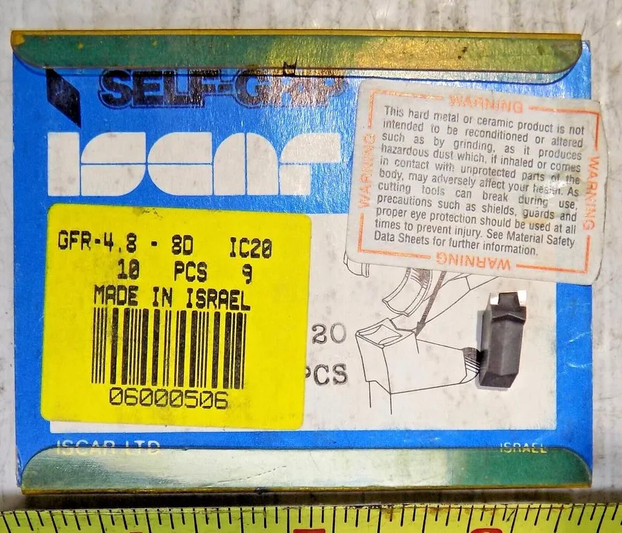 Режущий инструмент GFR4.8-8D IC656 ISCAR INSERT (loc A4) — фото лота 1