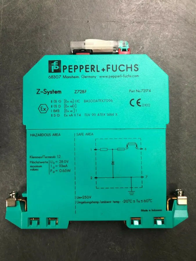 Датчик PEPPERL + FUCHS Zener Barrier Z728.F