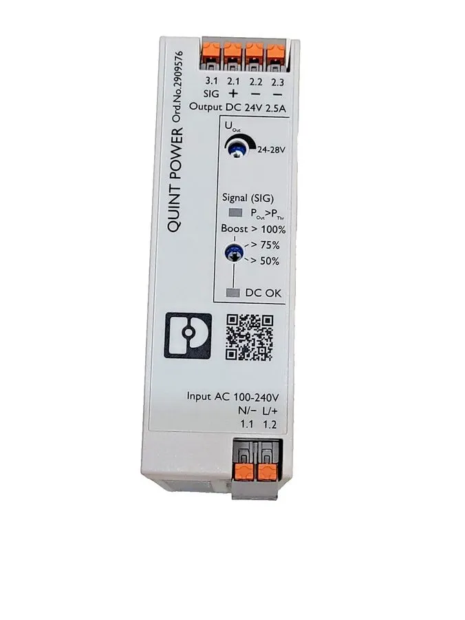 Блок питания Phoenix 2909576 QUINT4-PS/1AC/24DC/2.5/PT Switching Power Supply — фото лота 2