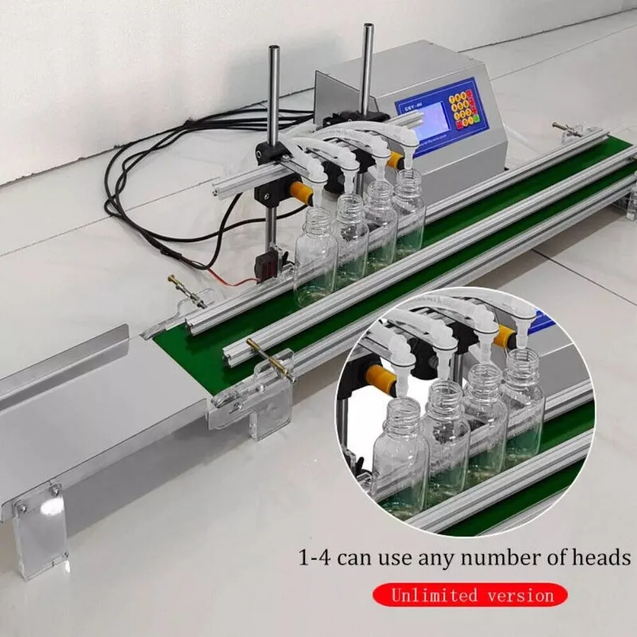 Фасовочная машина Automatic Conveyor Belt 4 Heads Liquid Filling Machine Bottles