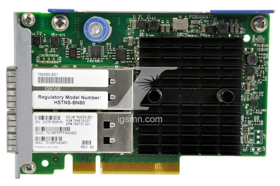 Трансивер HPE HP 764737-001 IB FDR/Ethernet 10GB/40GB 2P 544+FLR-Q SFP Adapter