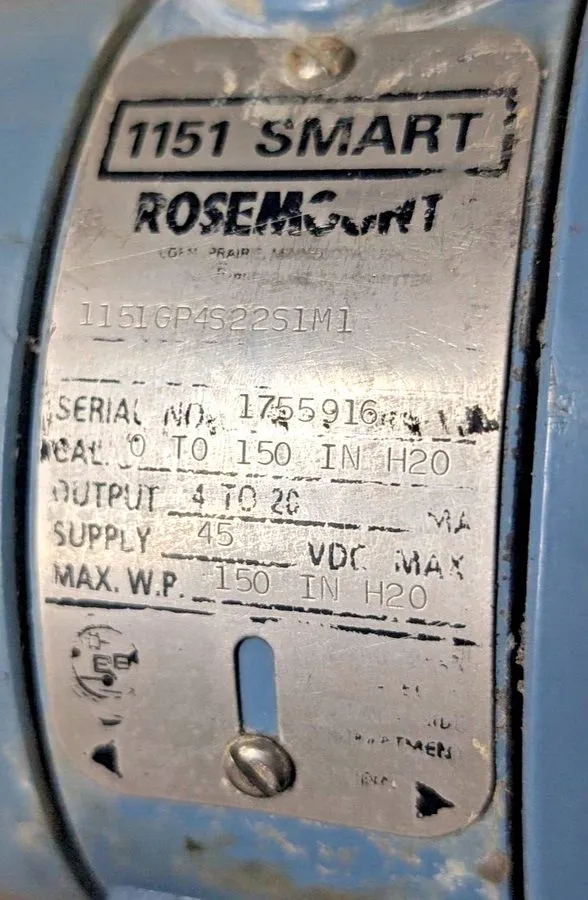 Датчик давления Rosemount Emerson 1151GP4S22S1M1 Pressure Transmitter 4/20MA 45V