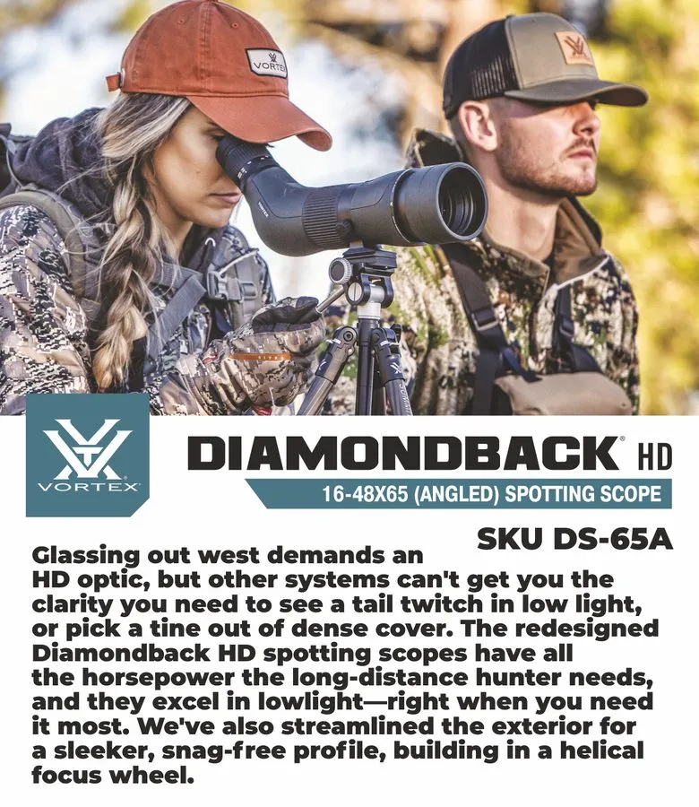 Оборудование видеонаблюдения Vortex DIAMONDBACK HD 16-48X65 ANGLED Spotting Scop — фото лота 1