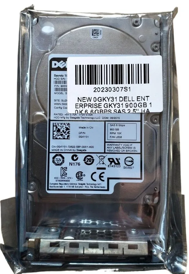 Жёсткий диск 0GKY31 DELL ENTERPRISE GKY31 900GB 10K.6 6GBPS SAS 2.5'' PS6100 HDD