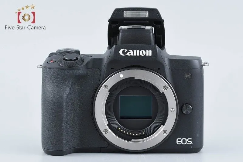 Фотокамера Canon EOS Kiss M / M50 Black 24.0MP 15-45 55-200 IS STM Lenses w/ Box — фото лота 2
