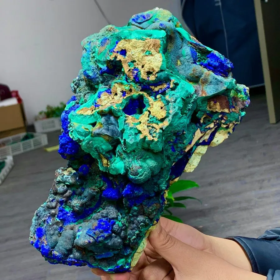 Лабораторный прибор 6.47LB BEST Natural Azurite/Malachite crystal minerals speci
