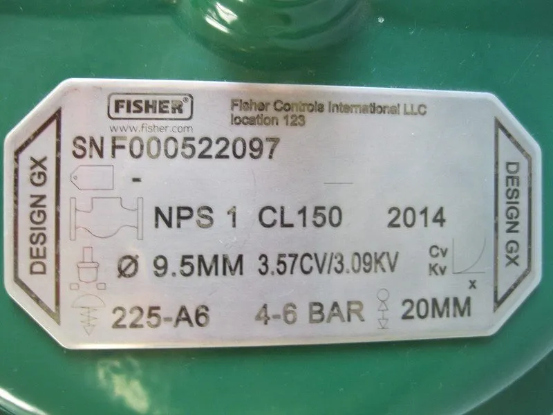 Клапан BAUMANN ACTUATOR CONTROL VALVE 2" 150 W/ FISHER CONTROLS DVC2000