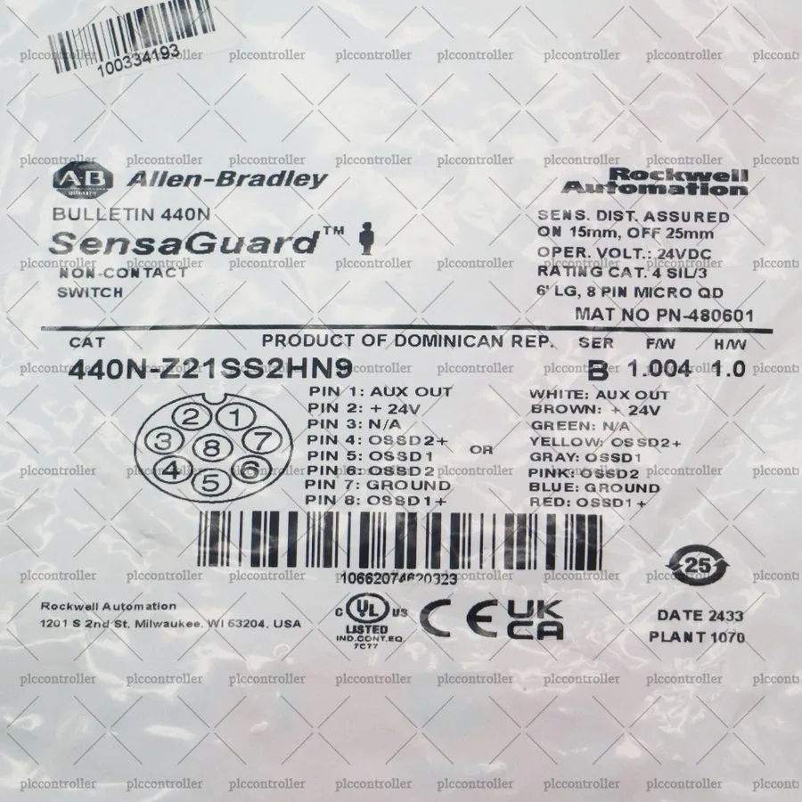 Реле безопасности Allen-Bradley 440N-Z21SS2HN9 Guardmaster 440N Non Contact Swit