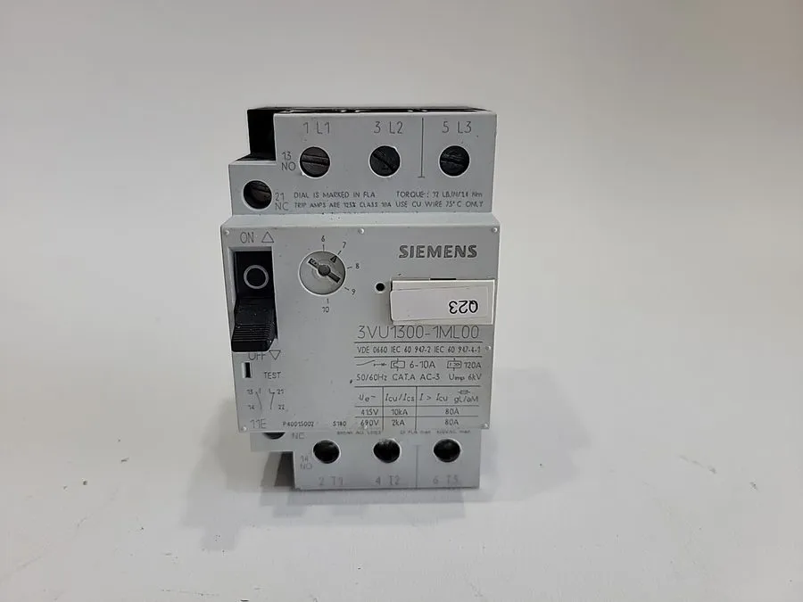 Автоматический выключатель SIEMENS 3VU1300-1ML00 MOTOR PROTECTION CIRCUIT BREAKE