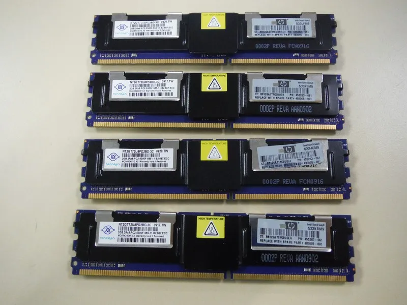 Модуль памяти Nanya 2GB PC2-5300F DDR2-667MHz ECC 2Rx8 SERVER Memory