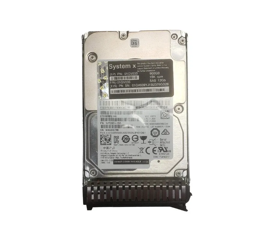 Сервер Lenovo 01GV036 01GV039 01GV035 900GB 2.5" 15K SAS 12Gbps Server HDD Hard 