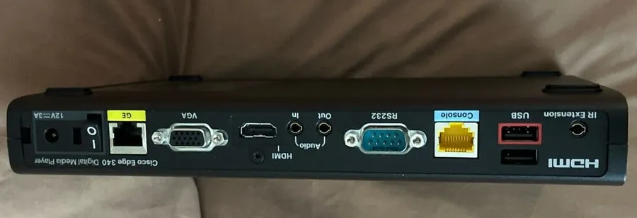 Коммутатор Cisco Edge 340 Series CS-E340 Digital Media Player HDMI VGA USB — фото лота 2